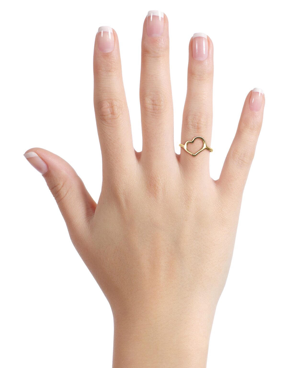 TIFFANY & CO. Tiffany Open Heart Ring Ring 6.5 18 Gold K18