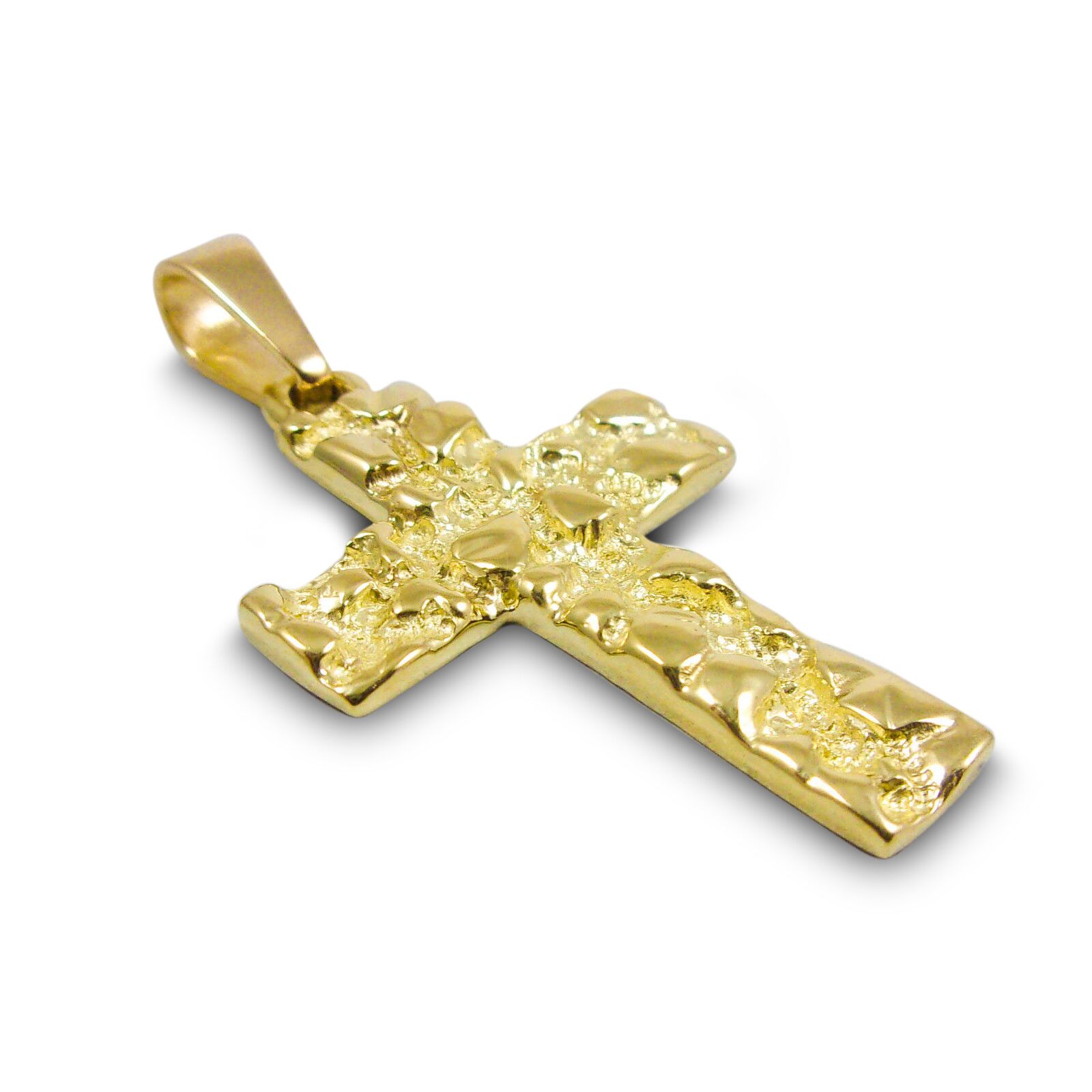 Italian Cross Pendant Necklace 17 3/4