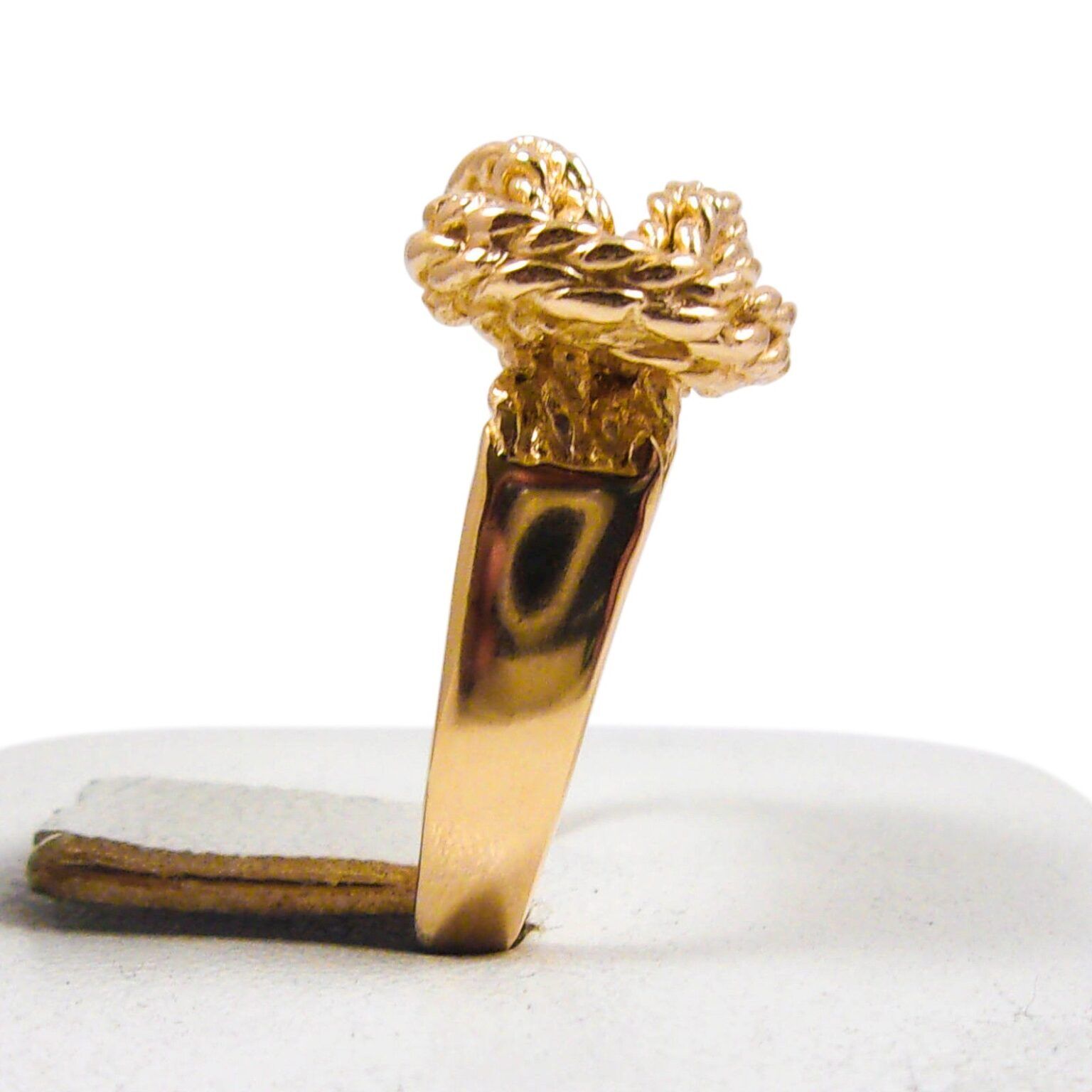 chieko+ knot ring ゴールド Zirconia Knot Ring - 925 Sterling Silver and Gold Plated