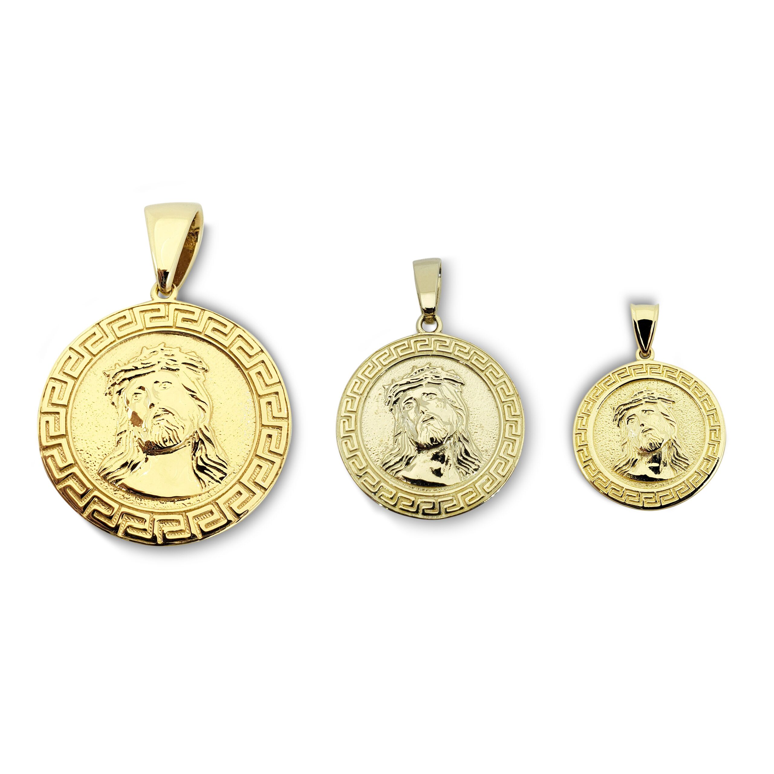 アクセサリー RAYDBACK JESUS 18K GOLD PENDANT JESUS 18K GOLD PENDANT- (EMERALD EYES) – RAYDBACK