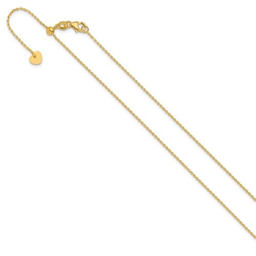 アクセサリー 10K Gold Rope Necklace 51cm 2mm Real 10K Yellow Gold 20
