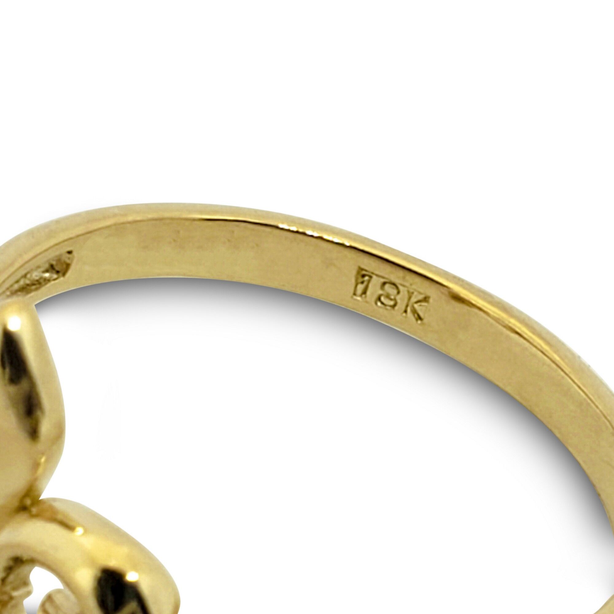 Solid 18K Yellow Gold Fleur de Lis Ring, Sizes 3 - 12, Fleur