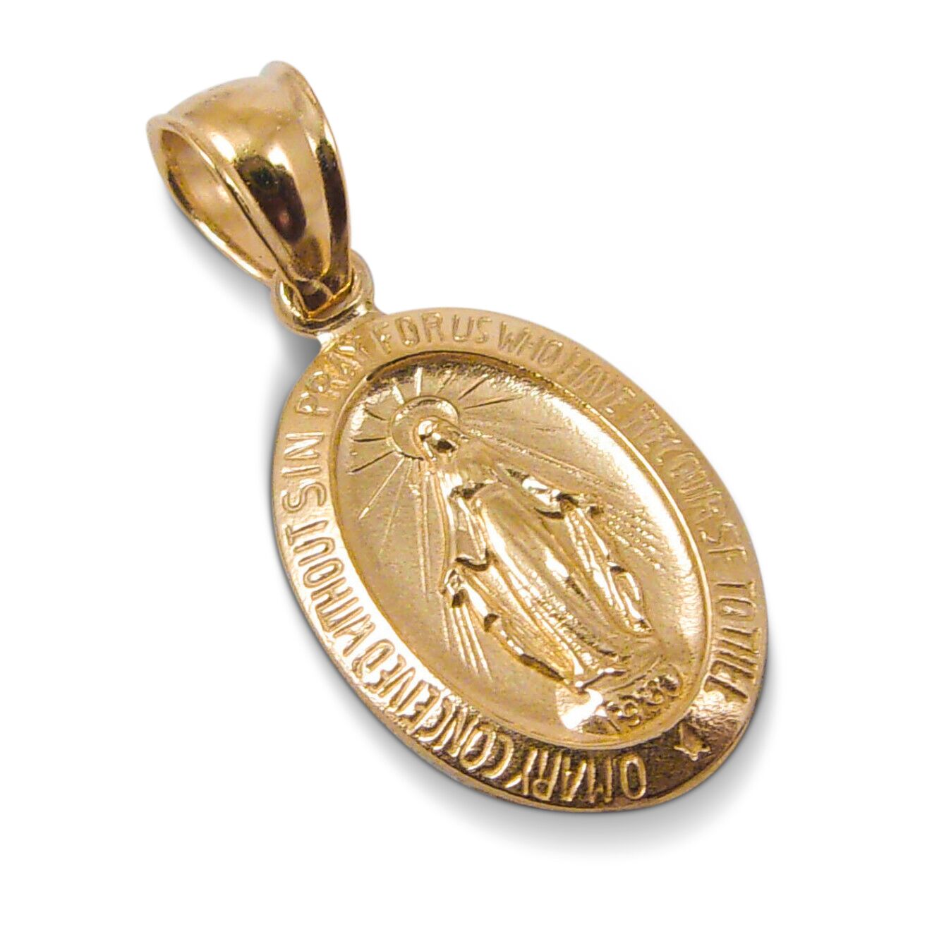 Buy 18K Yellow Gold Virgin Mary Pendant – Jahda Jewelry Store