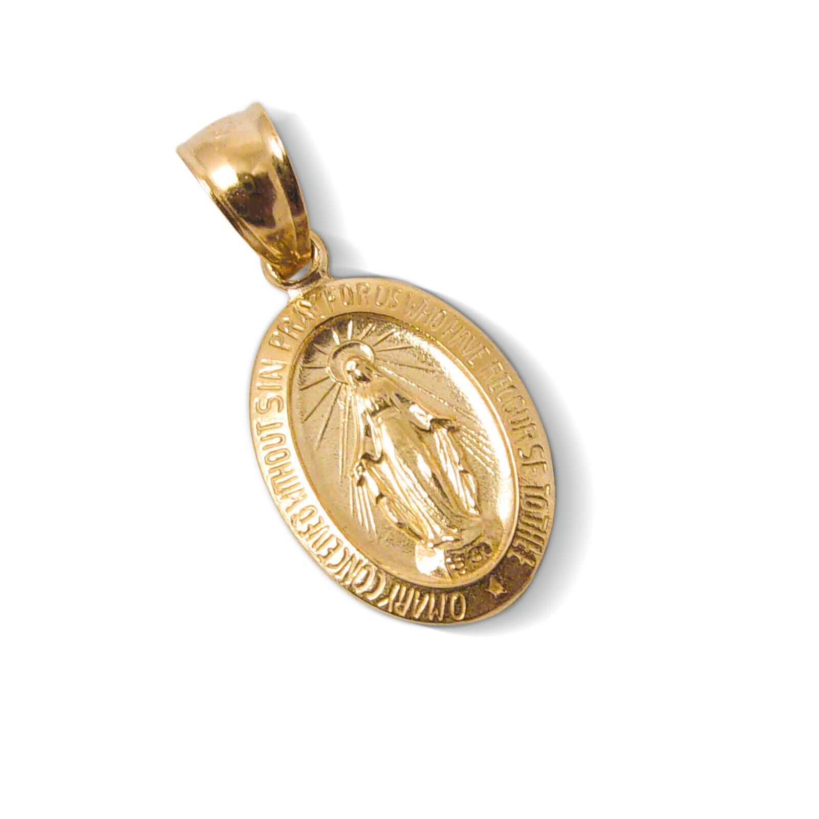 Buy 18K Yellow Gold Virgin Mary Pendant – Jahda Jewelry Store