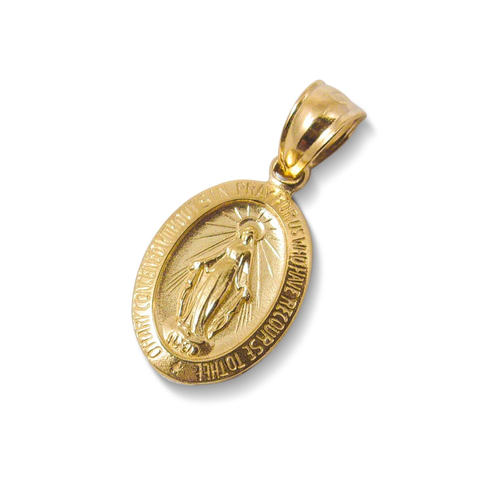 Buy 18K Yellow Gold Virgin Mary Pendant – Jahda Jewelry Store